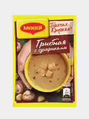 Суп моментального приготовления МАГГИ "Горячая кружка", грибная с сухариками, 2шт по 20 г