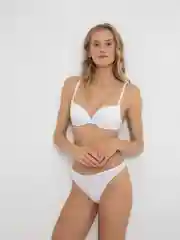 Белый трусы-стринги женские  хлопковые InfinityLingerie