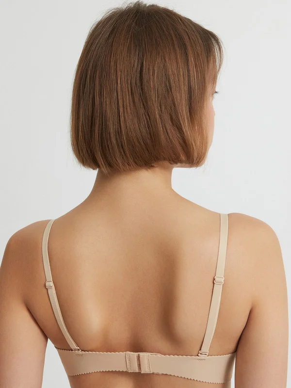 Бежевый бесшовный формованный бюстгальтер с чашкой T-shirt InfinityLingerie