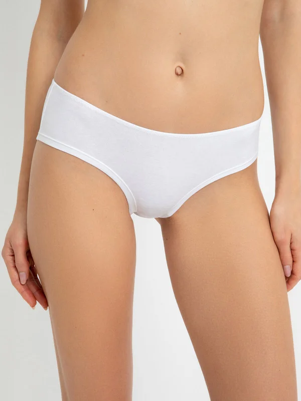 Белый трусы-стринги женские  хлопковые InfinityLingerie