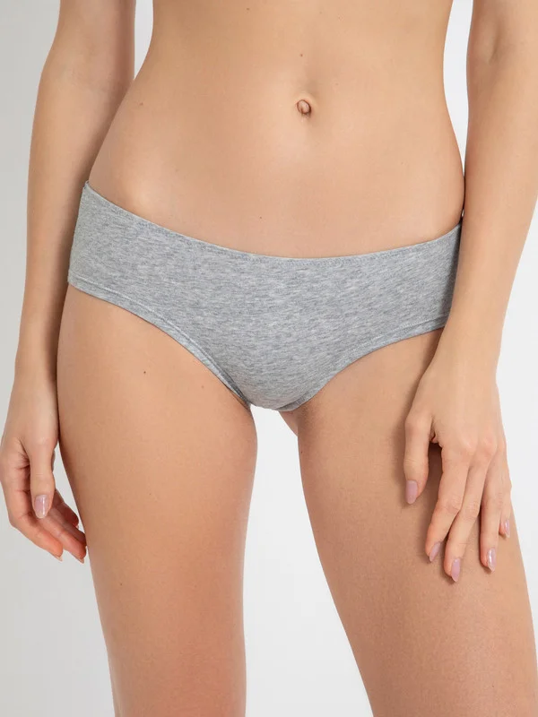 Серый трусы-стринги женские  хлопковые InfinityLingerie