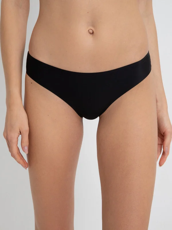Черный трусы с классической посадкой женские InfinityLingerie