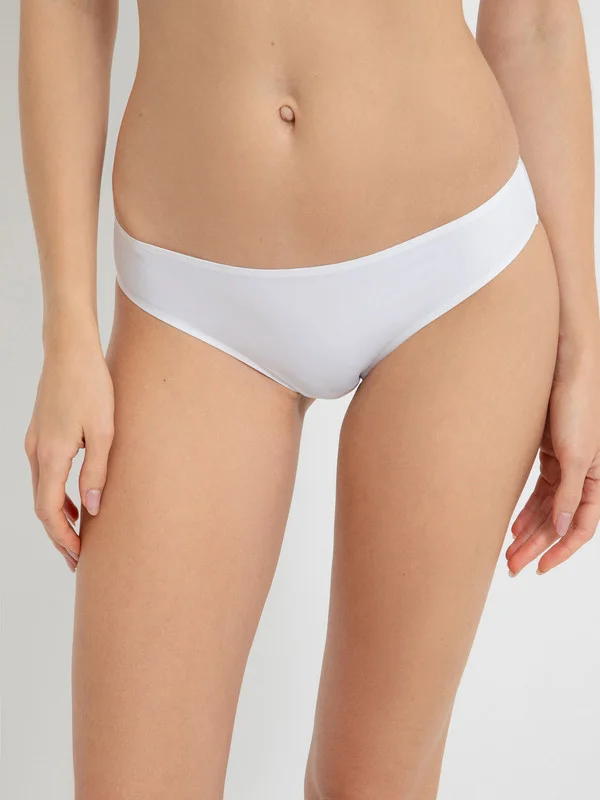 Белый трусы с классической посадкой женские InfinityLingerie