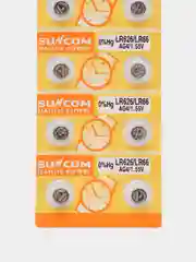 Батарейка алкалиновая SUNCOM LR626 / LR66 Alkaline, 1.55V, 10 штук