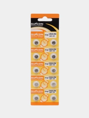Батарейка алкалиновая SUNCOM LR626 / LR66 Alkaline, 1.55V, 10 штук