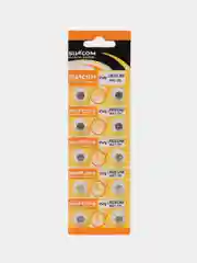 Батарейка алкалиновая SUNCOM LR626 / LR66 Alkaline, 1.55V, 10 штук