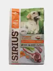 Сухой корм для взрослых собак, ягненок и рис SIRIUS 2 кг