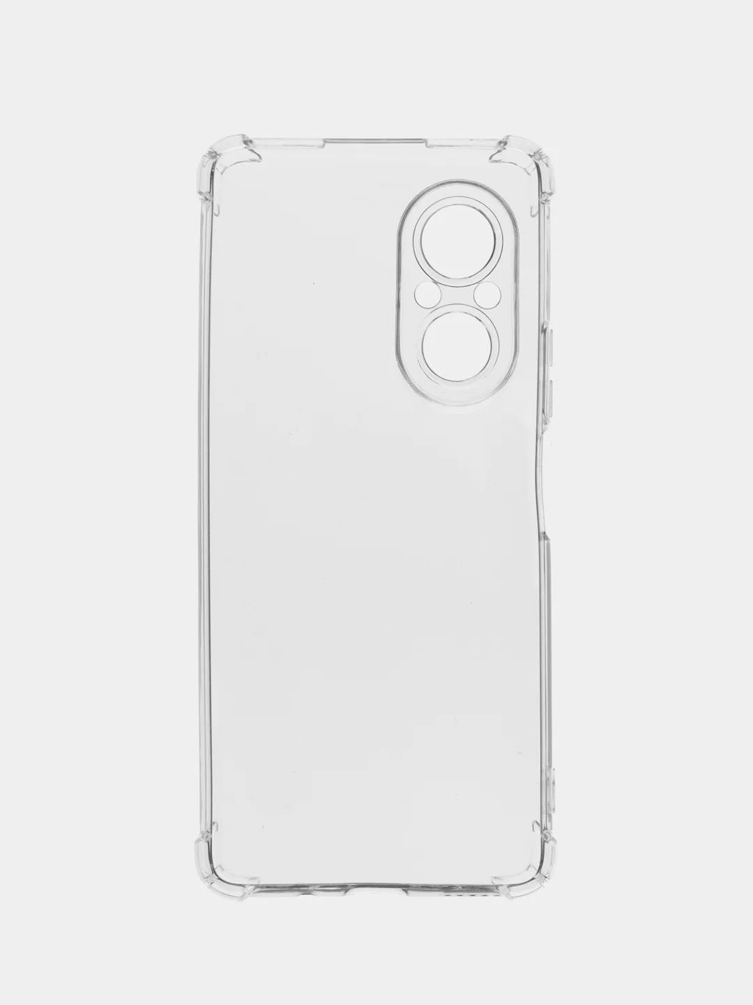 Прозрачный чехол для HUAWEI nova 9 SE (Хуавей нова 9 СЕ), прозрачный и черный с защитой камеры