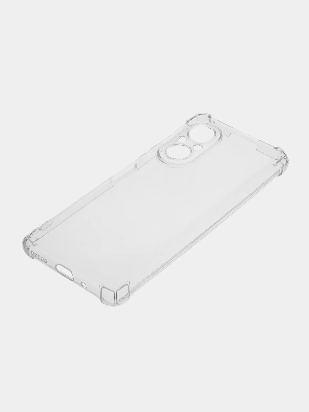 Прозрачный чехол для HUAWEI nova 9 SE (Хуавей нова 9 СЕ), прозрачный и черный с защитой камеры