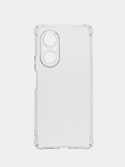 Чехол для HUAWEI nova 9 SE (Хуавей нова 9 СЕ), прозрачный и черный с защитой камеры