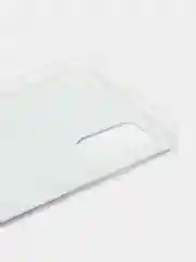 Светло-синий силиконовый чехол на Samsung Galaxy A51 / Самсунг А51 прозрачный с рисунком, защита камеры