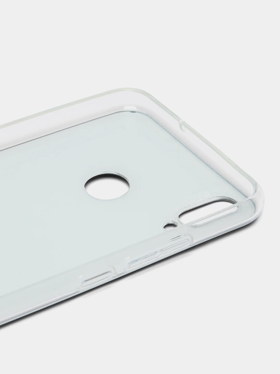 Черный силиконовый чехол на Honor 8X / Хонор 8Х прозрачный, с рисунком, защита камеры