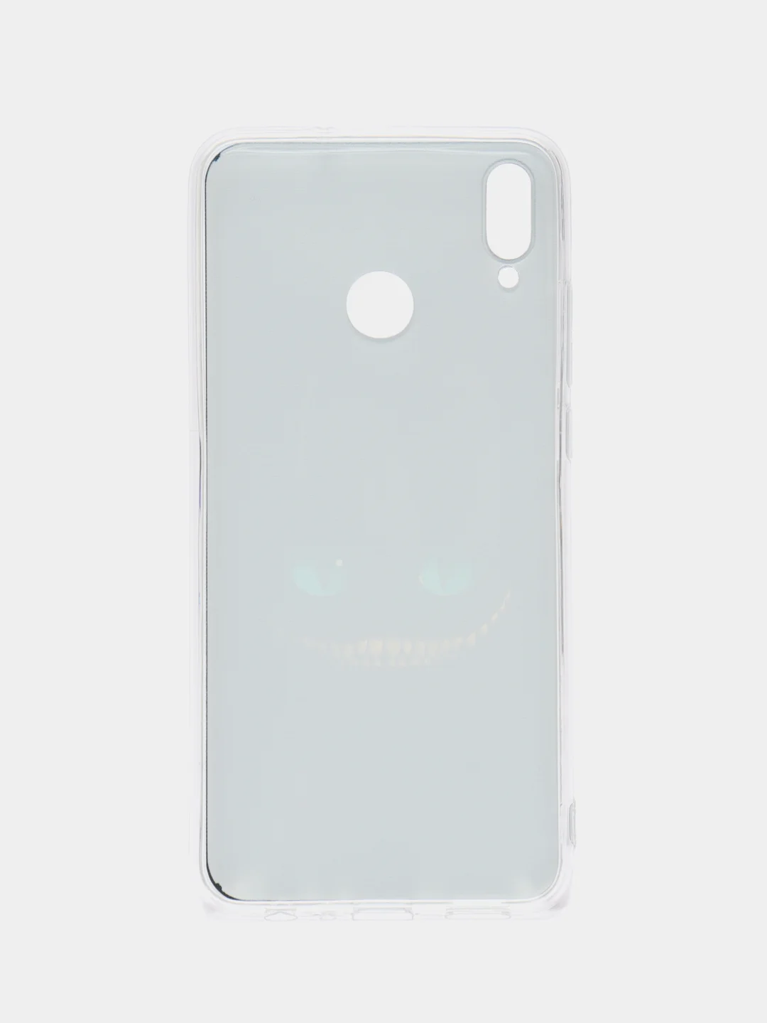 Черный силиконовый чехол на Honor 8X / Хонор 8Х прозрачный, с рисунком, защита камеры