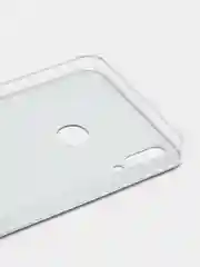 Серебряный силиконовый чехол на Honor 8X / Хонор 8Х прозрачный, с рисунком, защита камеры