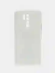 Серый силиконовый чехол на Xiaomi Redmi 9 / Сяоми Редми 9 прозрачный, с рисунком, защита камеры