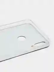Красный силиконовый чехол на Honor 8X / Хонор 8Х прозрачный, с рисунком, защита камеры