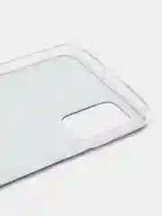 Серебряный силиконовый чехол на Samsung Galaxy A51 / Самсунг А51 прозрачный с рисунком, защита камеры