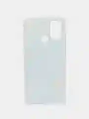 Светло-синий силиконовый чехол на Honor 9A / Хонор 9А прозрачный, с рисунком, защита камеры