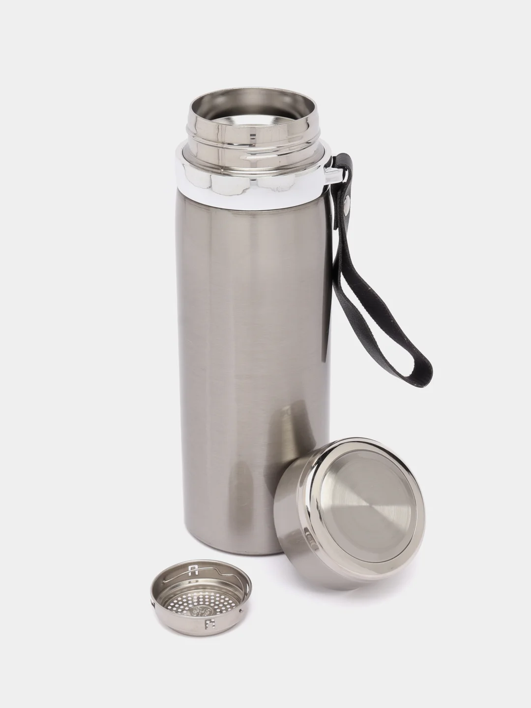 Серебряный термос Vacuum Bottle Sport