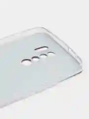 Красный силиконовый чехол на Xiaomi Redmi 9 / Сяоми Редми 9 прозрачный, с рисунком, защита камеры