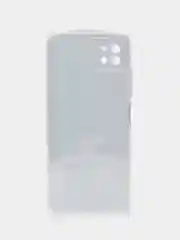 Серебряный силиконовый чехол на Samsung Galaxy A22s 5G / Самсунг А22s 5G прозрачный, с рисунком