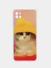 Желтый силиконовый чехол на Samsung Galaxy A22s 5G / Самсунг А22s 5G прозрачный, с рисунком
