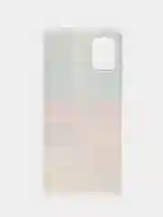 Бордовый силиконовый чехол на Samsung Galaxy A51 / Самсунг А51 прозрачный с рисунком, защита камеры