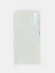Светло-синий силиконовый чехол на Xiaomi Redmi 9T / Редми 9Т прозрачный, с рисунком, защита камеры