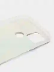 Ледяной силиконовый чехол на Oppo Realme C21/Реалми С21 прозрачный, с рисунком, защита камеры