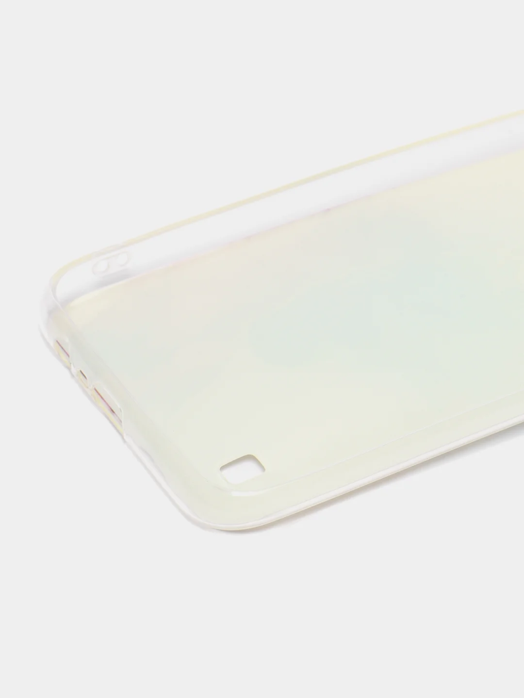 Ледяной силиконовый чехол на Oppo Realme C21/Реалми С21 прозрачный, с рисунком, защита камеры