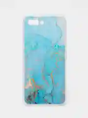 Светло-синий силиконовый чехол на Honor 10 / Хонор 10 прозрачный, с рисунком, защита камеры