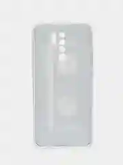 Хром силиконовый чехол на Xiaomi Redmi 9 / Сяоми Редми 9 прозрачный, с рисунком, защита камеры