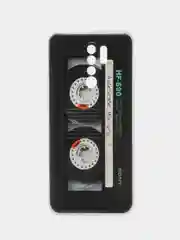 Хром силиконовый чехол на Xiaomi Redmi 9 / Сяоми Редми 9 прозрачный, с рисунком, защита камеры