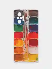 Бордовый чехол на Xiaomi Redmi Note 10 Pro / Сяоми Редми Нот 10 Про прозрачный, с рисунком