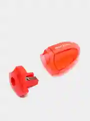 Красный точилка для карандашей с контейнером, фигурная, пластиковая, цвет микс