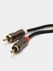 Коричневый аудио кабель AUX тюльпаны 3.5 мм RCA 2 (папа) - 3.5 Jack (папа), от 1м и до 20м