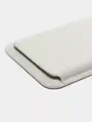 Белый картхолдер на магнитах MagSafe Leather Wallet iPhone