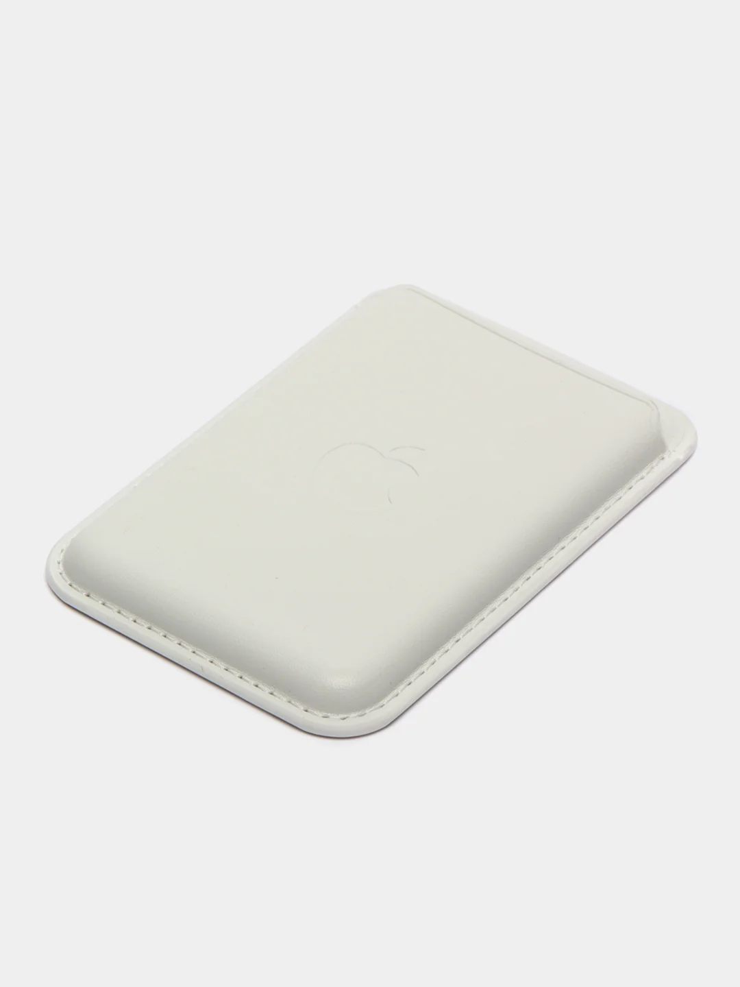 Белый картхолдер на магнитах MagSafe Leather Wallet iPhone