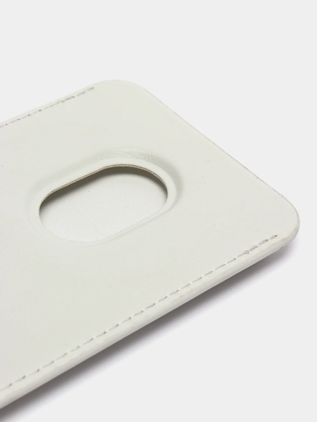 Белый картхолдер на магнитах MagSafe Leather Wallet iPhone