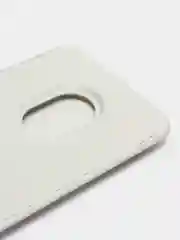 Белый картхолдер на магнитах MagSafe Leather Wallet iPhone