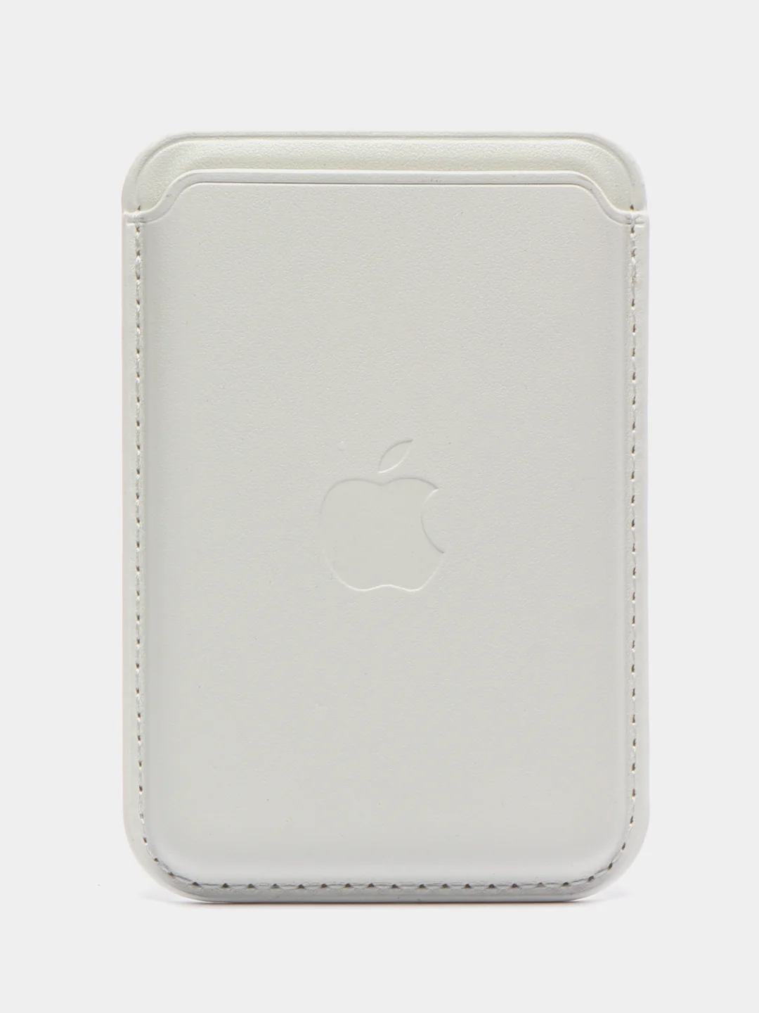Белый картхолдер на магнитах MagSafe Leather Wallet iPhone