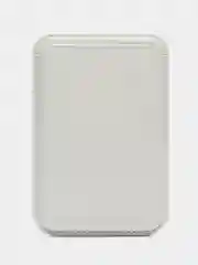 Белый картхолдер на магнитах MagSafe Leather Wallet iPhone