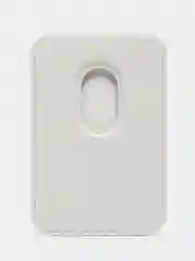 Белый картхолдер на магнитах MagSafe Leather Wallet iPhone