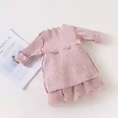 Розовый платье, ярусное, нарядное
