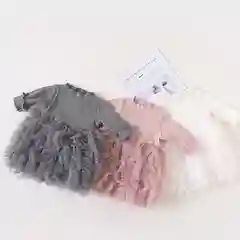 Розовый платье, ярусное, нарядное