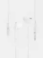 Белый наушники с микрофоном Borofone с разъёмом 3.5 Jack