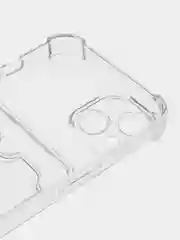 Голубой чехол для iPhone 11/12/13/14/Pro/Max/XR/7/8 прозрачный с отделом-карманом отсеком для карт