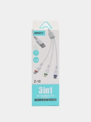 Кабель для зарядки Type-c, Micro USB, Lightning USB, 3 в 1