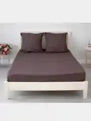 Черный комплект постельного белья, однотонный, бязь 1,5/2/2-спальный, с евро простыней, евро, семейный