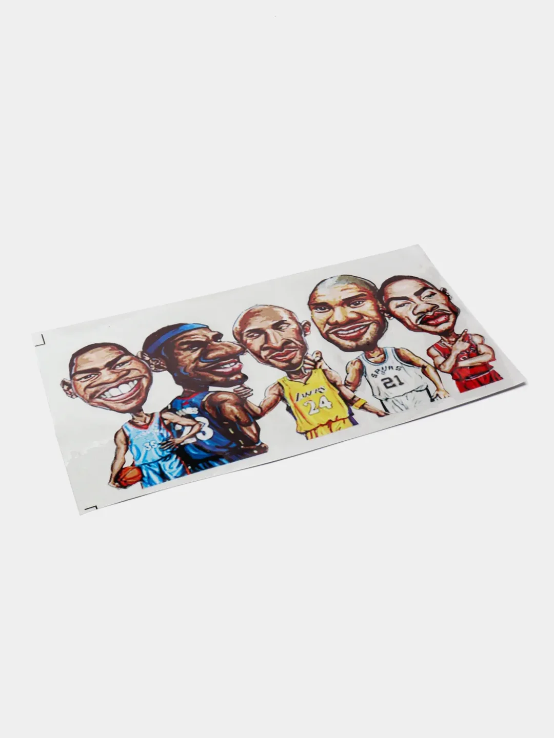 Бежевый наклейка на авто "NBA"